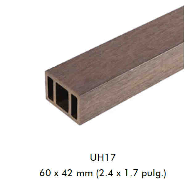 Viga em WPC - UH17 e UH26