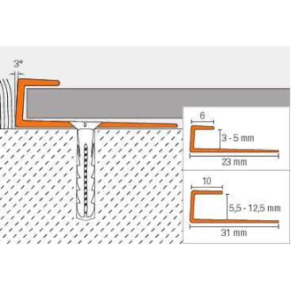 Perfil Schluter VINPRO-S-ATGB