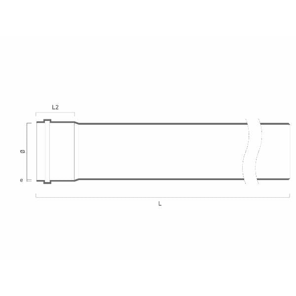 Tubo PVC PN4 O-RING (TD)