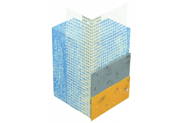 Perfil Canto - Alumínio Perfurado e Rede Fibra de Vidro