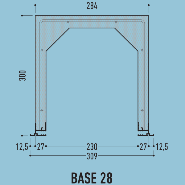 Caixa de estore - Luxetherm Base em EPS - 6 metros