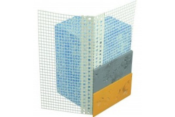 Perfil Canto em rolo - PVC com Rede Fibra de Vidro