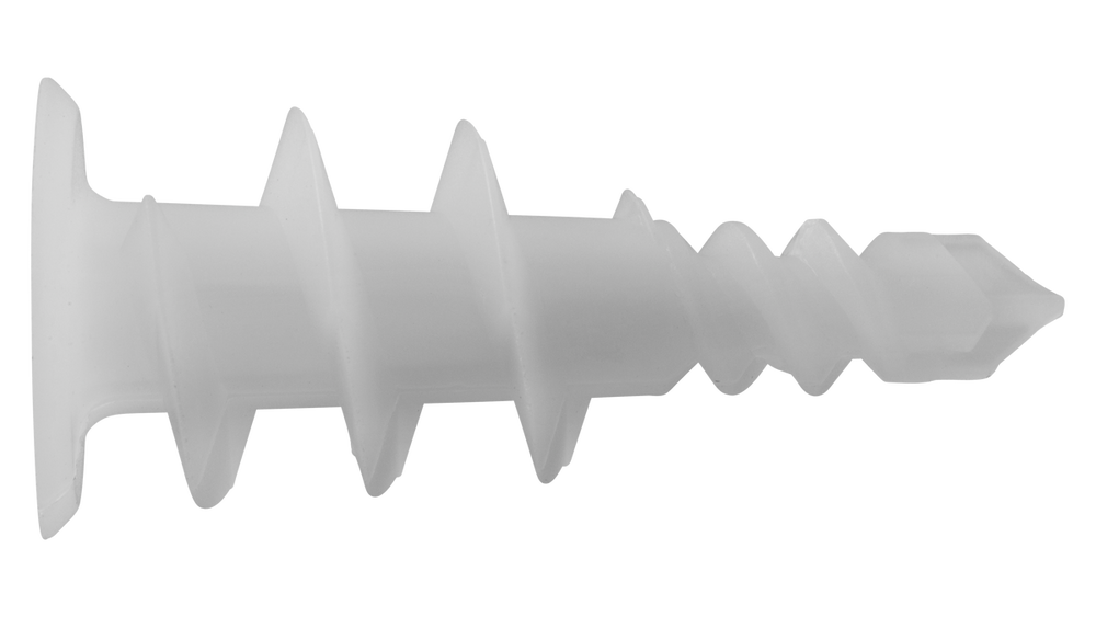 Bucha plástica auto perfuradora ø6 - 100 unidades
