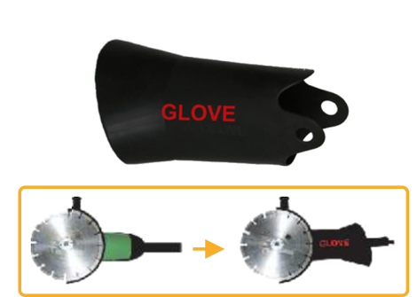Luva protetora para rebarbadora - Glove