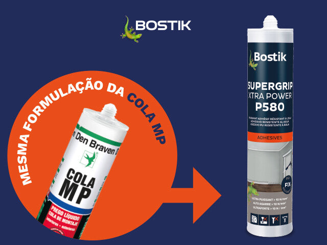 Prego Líquido - P580 Supergrip Xtra Power - 300ml - BOSTIK