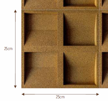 Paineis de cortiça CONCAVE - Revesthe