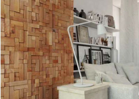 Painel Madeira CUBE - REVESTHE