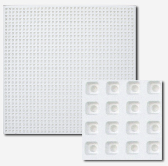 Teto em gesso Q-delta perfurado