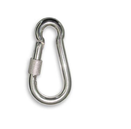 Mosquetão galvanizado com parafuso