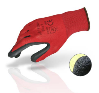 Luva de latex com nylon