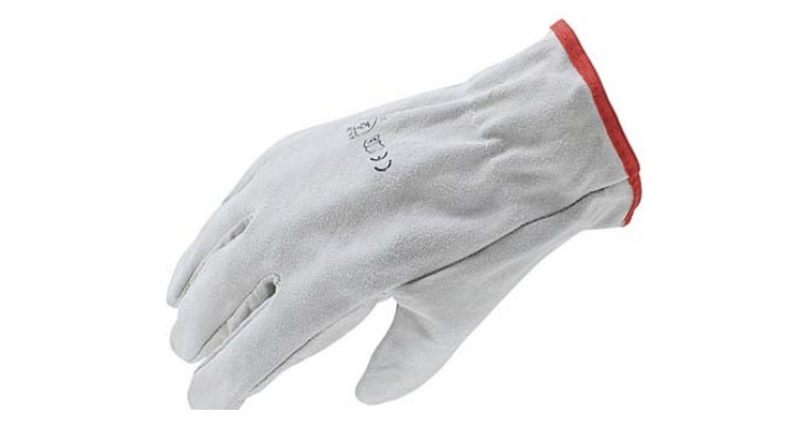 Luva mista crute e pele