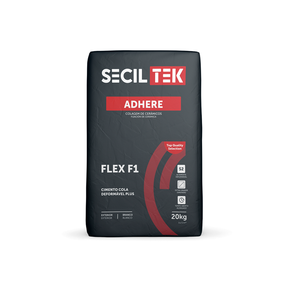 Cimento cola - ADHERE FLEX F1 Branco - 25kg - SECIL