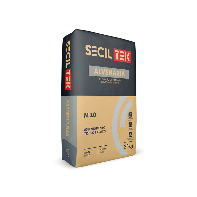 ARGAMASSA DE ALVENARIA M10 - 25KG - SECIL