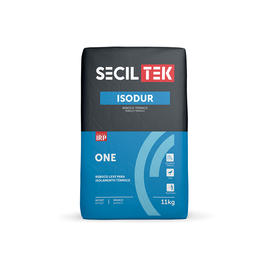 Isodur One - Reboco térmico - 38 litros / 11 kg - SECIL
