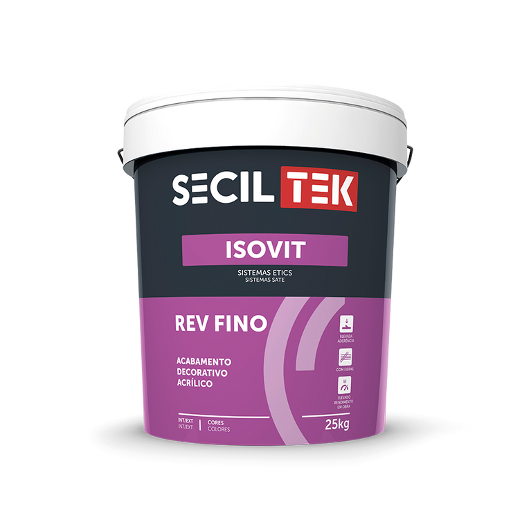Isovit Rev Fino - Acabamento - 25kg - SECIL