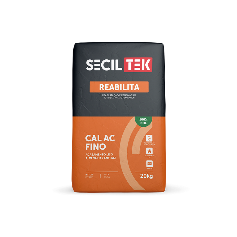 Reabilita Cal AC Fino - 25kg - SECIL