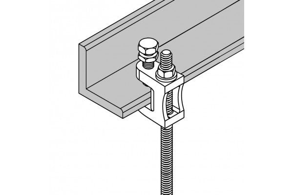 Mordaça para vara de passagem fixação suspensa