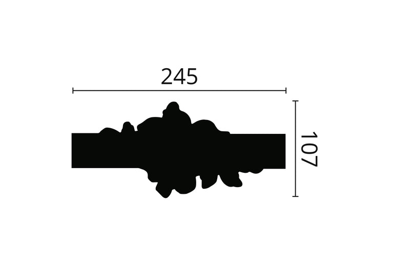 Moldura de parede Arstyl Z104 - 10 peças