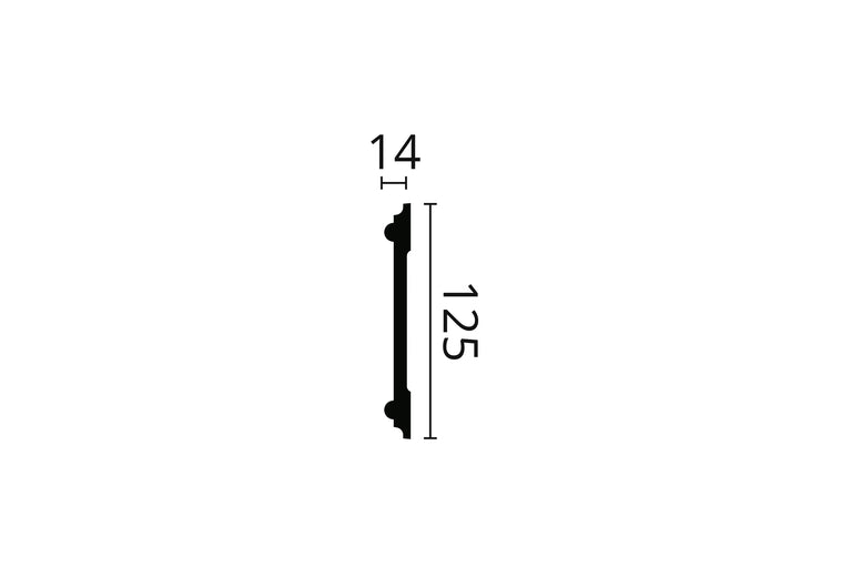 Moldura de parede Arstyl Z12 - 15 Barras