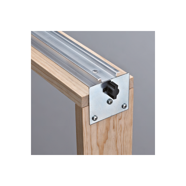 Caixilho porta de correr - Parede de reboco - Simples