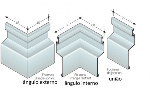 Perfil remate telas de impermeabilização Solinet 15/40