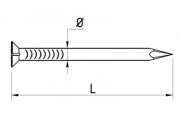 Prego aço para betão