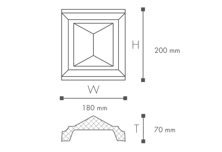 Domostyl CA11 light - 200x180mm