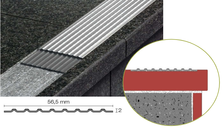 Perfil Antiderrapante Inox Trep-EFK