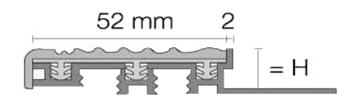Escadas Trep-B em PVC base Alumínio