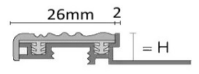 Escadas Trep-S em PVC base Alumínio
