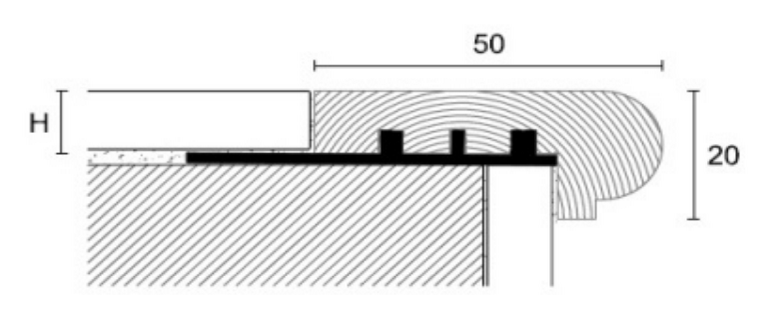 Escadas Acabamento Madeira