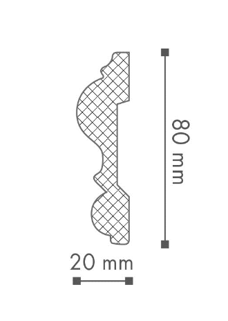 Moldura de parede Arstyl Z13 + Z13 Flex