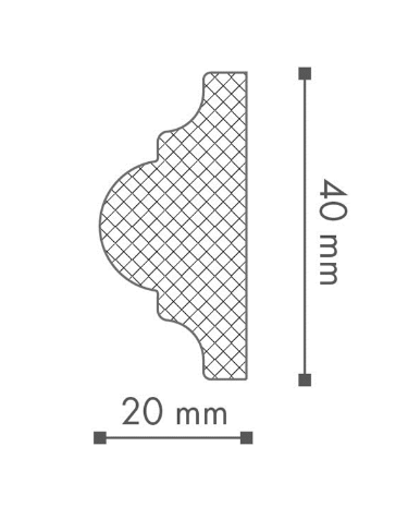 Moldura Wallstyl WL1 - 49 Barras