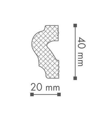 Moldura Wallstyl WL2 - 36 Barras