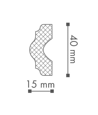 Moldura Wallstyl WL3- 48 Barras