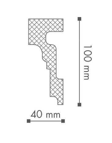 Moldura Wallstyl WL4- 8 Barras