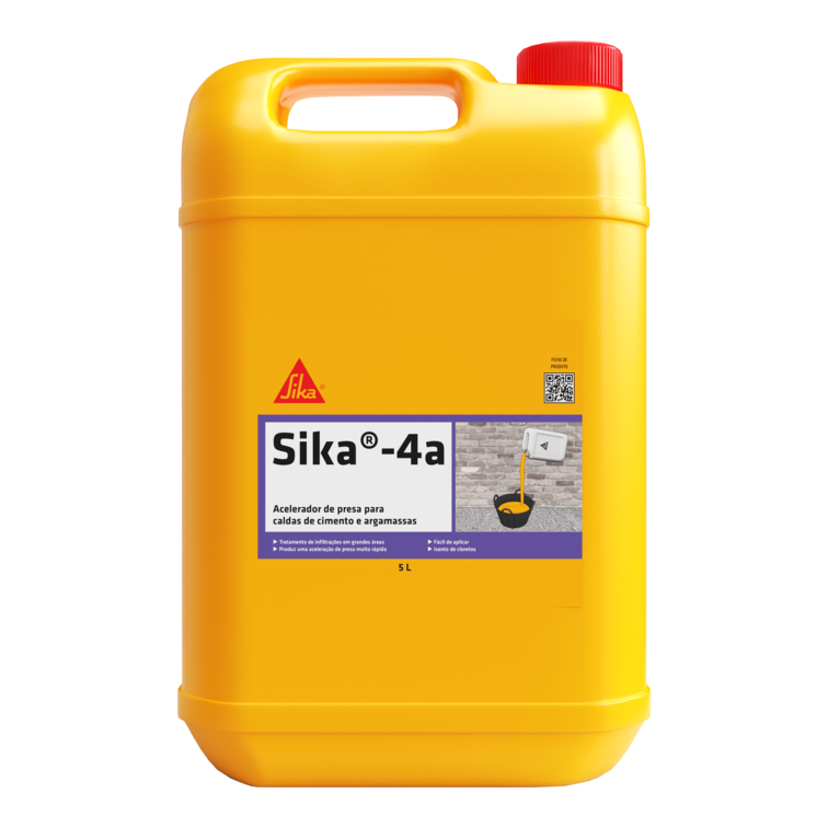 Sika-4a - Adjuvante de impermeabilização de presa rápida - 5 litros