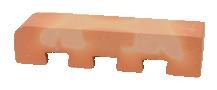 Tijolo dentado curvo - 22x5x5 cm