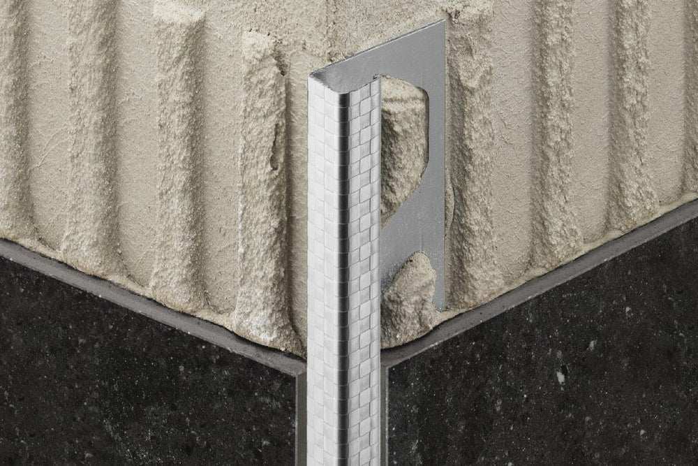 Perfil Quadec-ES - Textura entrelaçado - Inox