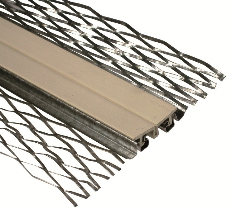 Perfil dilatação em Rede Galvanizada e PVC