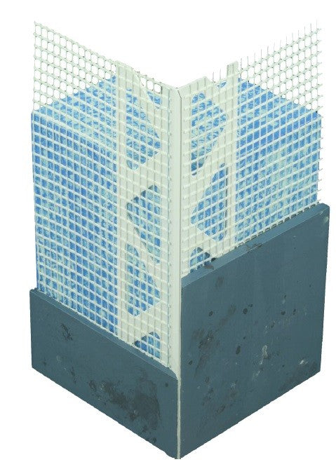 Perfil Y para cantos - PVC e Rede Fibra de Vidro