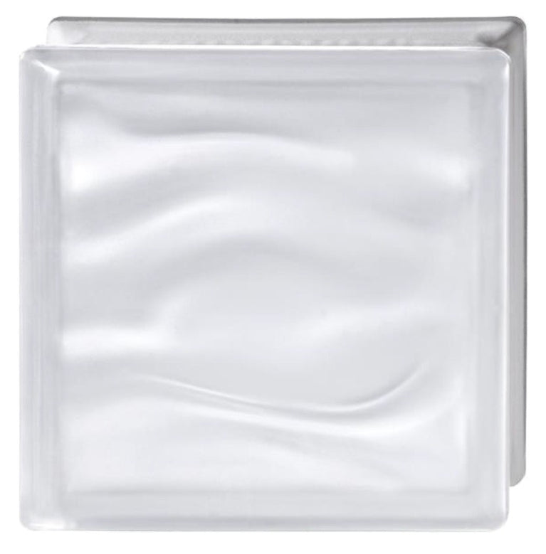 Tijolo/Bloco Vidro Aqua Reflexos Satinado/Fosco - 6 unidades