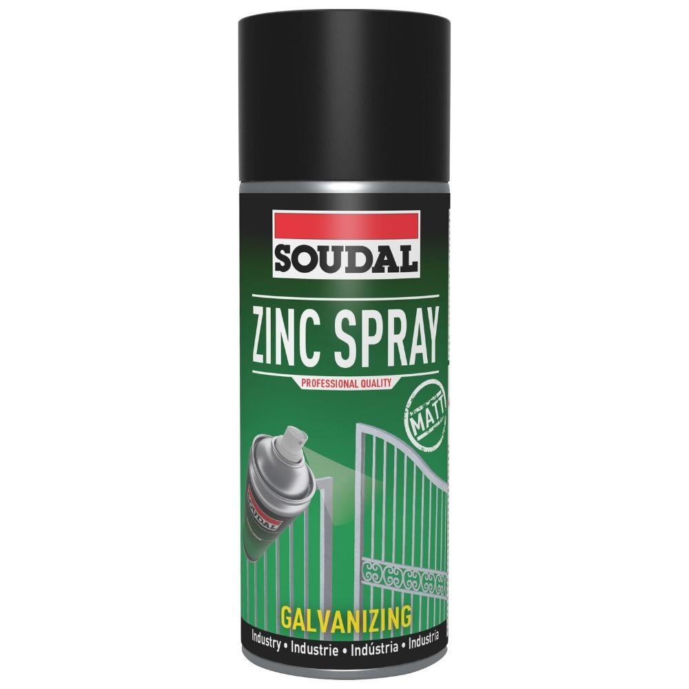 Zinc Spray Mate Escuro - Soudal