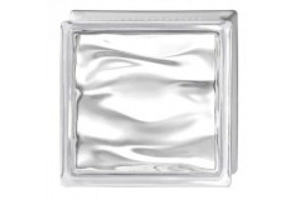 Tijolo/Bloco Vidro Aqua Reflexos Neutro - 6 unidades