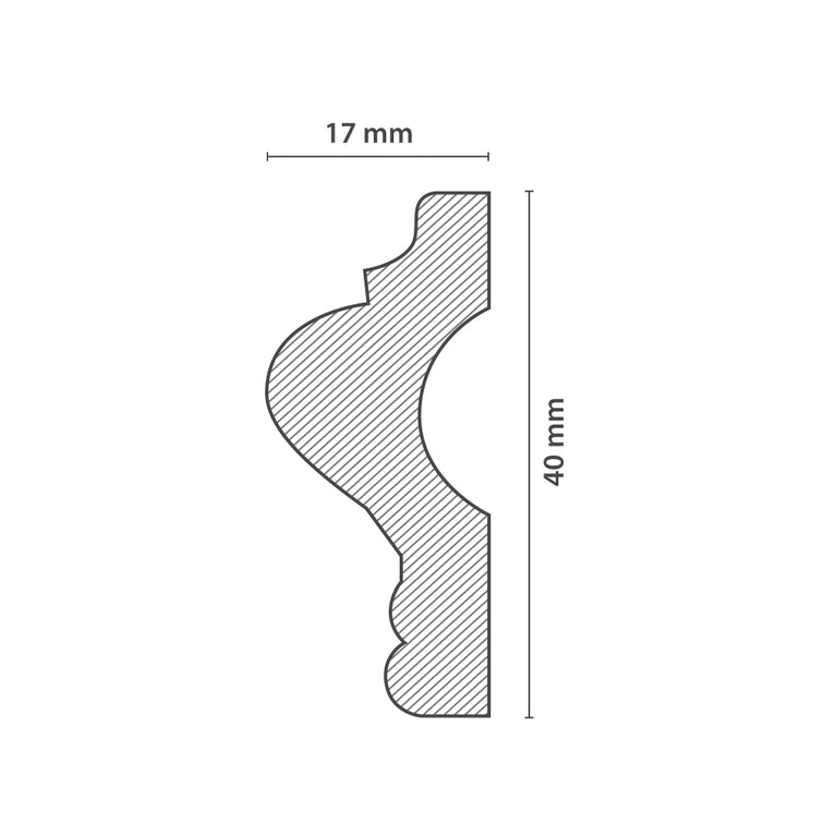 Sanca U40 + Moldura BU40 + Moldura BU40D - Homestar