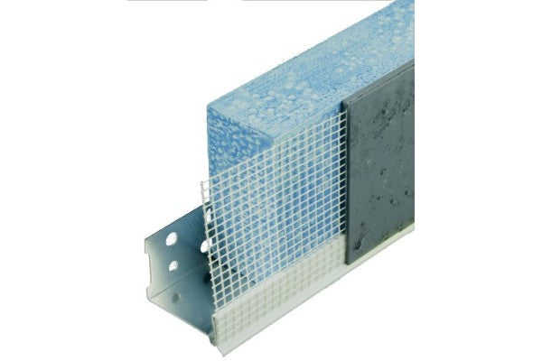 Perfil Clip de Terminação - PVC com Rede Fibra de Vidro