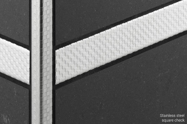 Designline ES - Textura entrelaçada - Inox