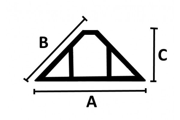 Perfil cofragem/quebra arestas em PVC