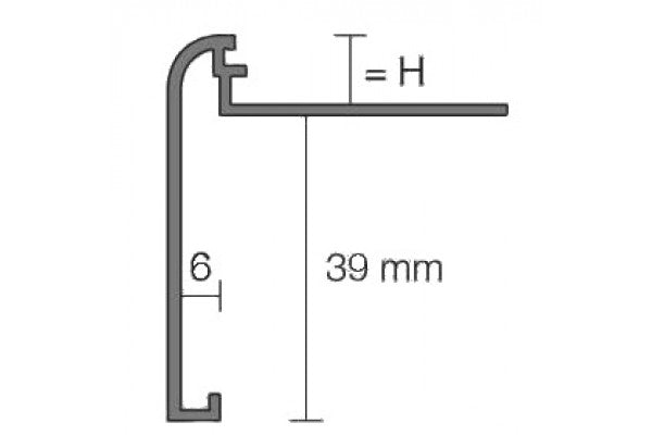 Perfil Rondec Step - barra 2 metros