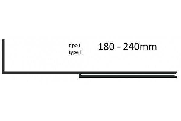 Perfil arranque em pvc para isolamento térmico